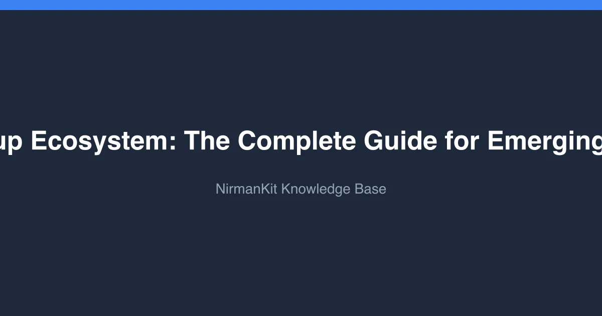 India's Startup Ecosystem: The Complete Guide for Emerging Businesses cover
