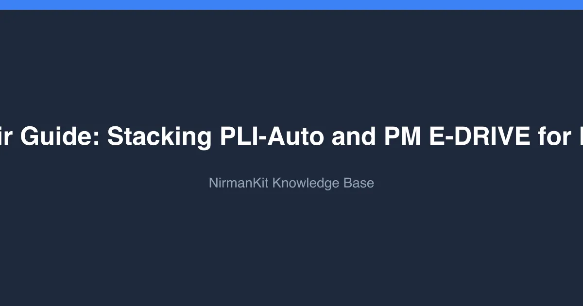 Scheme Pair Guide: Stacking PLI-Auto and PM E-DRIVE for EV Startups cover